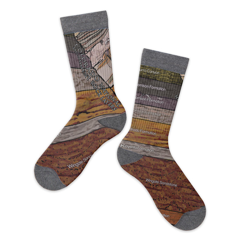 Colorado National Monument Rock Layers Socks
