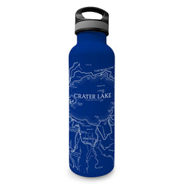 Crater Lake National Park Insulated Map Water Bottle