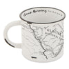Glacier Line Map Camp Mug