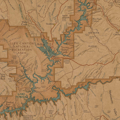 Glen Canyon Map Blanket