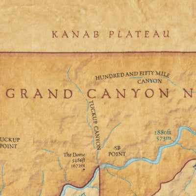 Grand Canyon National Park Map Plush Blanket - McGovern & Company