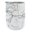 Grand Teton National Park Line Map Wine Tumbler
