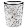 Great Smoky Mountains Line Map Shot Glass