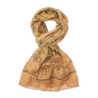 Great Smoky Mountains National Park Map Scarf - McGovern & Company
