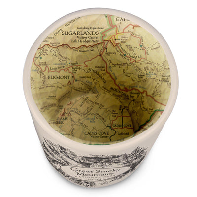 Great Smoky Mountains National Park Map Shot Glass