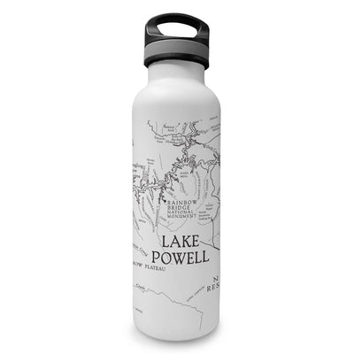 Lake Powell Line Map Insulated Water Bottle