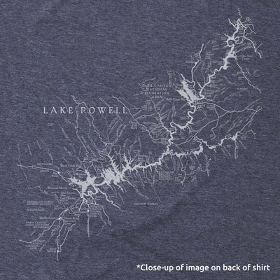 Lake Powell Map Short-Sleeve Unisex Tee