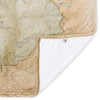 Mount Rainier National Park Map Plush Blanket - McGovern & Company