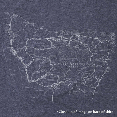 Olympic National Park Compass and Map Long-Sleeve Tee