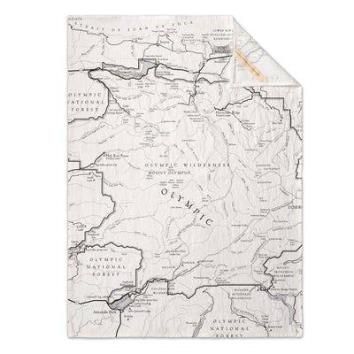 Olympic National Park Map Towel - McGovern & Company