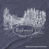 Redwood Parks Map Unisex Long-Sleeve Tee