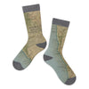 Redwood Vintage Map Socks