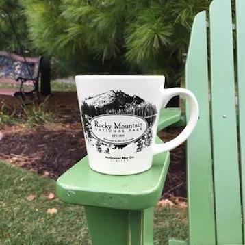Rocky Mountain National Park Map Inside Out Latte Mug - McGovern & Company