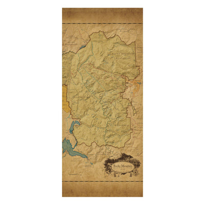 Rocky Mountain National Park Map Scarf - McGovern & Company