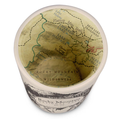 Rocky Mountain National Park Map Shot Glass