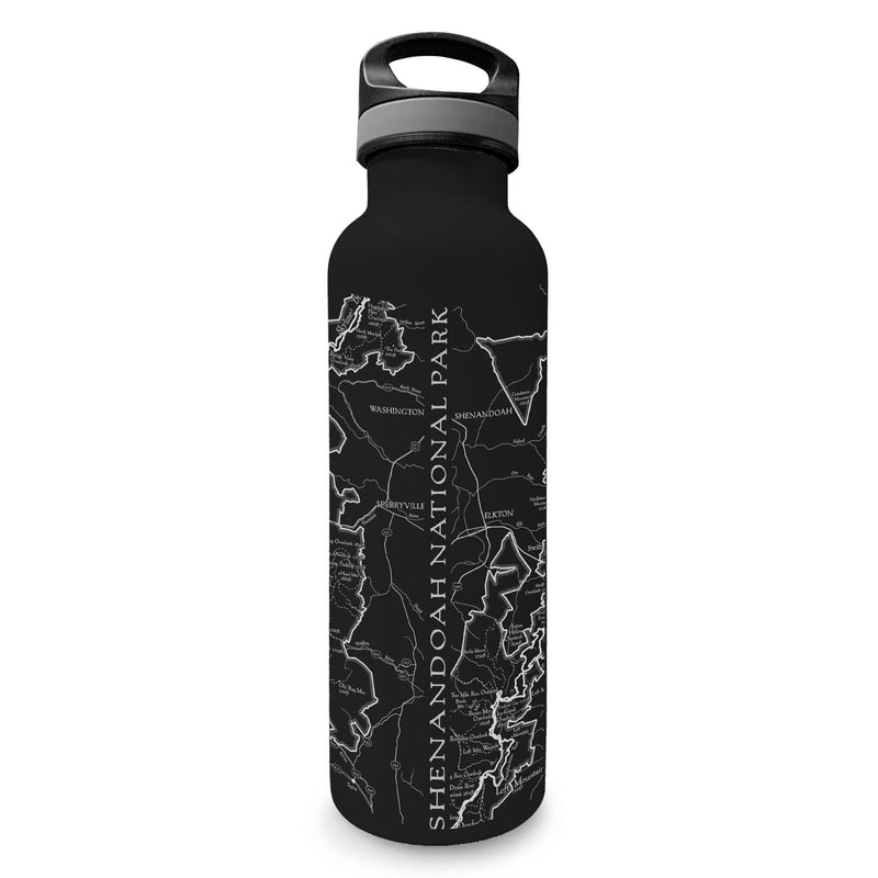 Shenandoah National Park Line Map Insulated Water Bottle - McGovern Outdoor