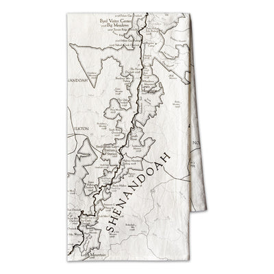 Shenandoah National Park Map Towel - McGovern & Company