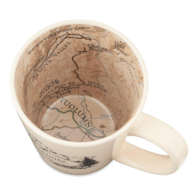 Yosemite National Park Map Inside Out Coffee Mug - McGovern & Company